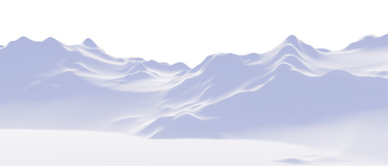 Fototapeta premium Snow mountain. Panoramic winter landscape