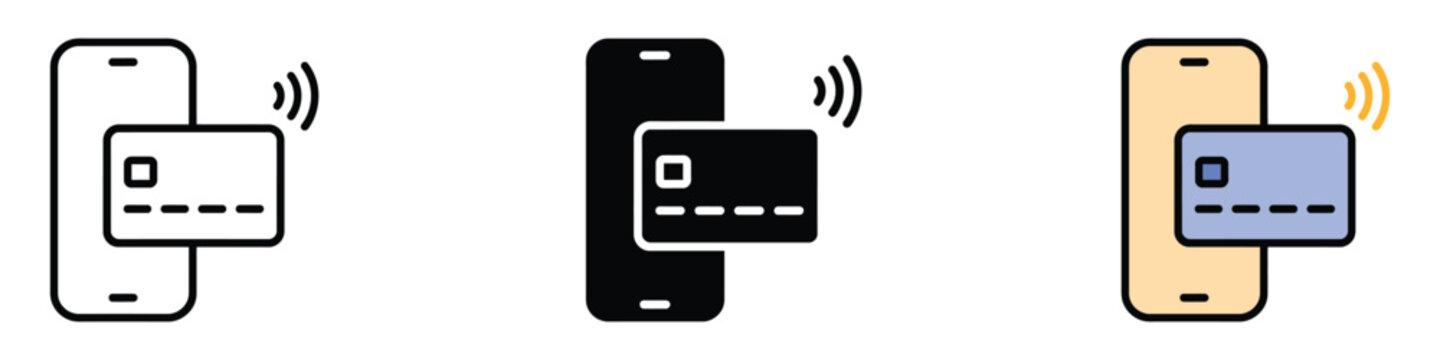 Virtual Card icon vector. making transactions faster and easier symbol. vector illustration.