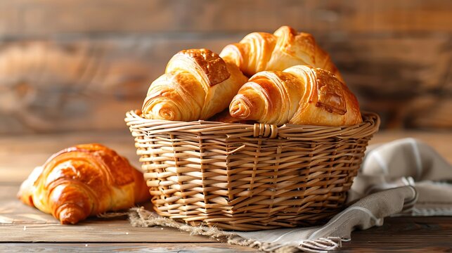 croissants in basket
