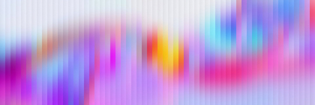 Light pastel gradient abstract background with vertical ribbed texture, soft blur effect, prism glow, multicolored holographic glass style for design banner web wallpaper technology - Powered by Adobe