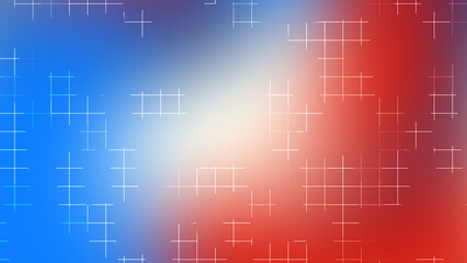 Fourth of July Blue Red Gradient Grid Line Abstract Background