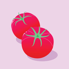 Red Tomatoes vector graphic design. Red Tomatoes vector illustration