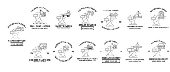 A series of images of smart devices