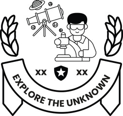 A man is looking through a telescope