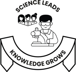Science leads to knowledge grows