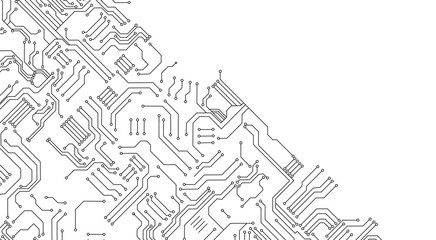 Circuit board abstract background. Vector futuristic illustration.