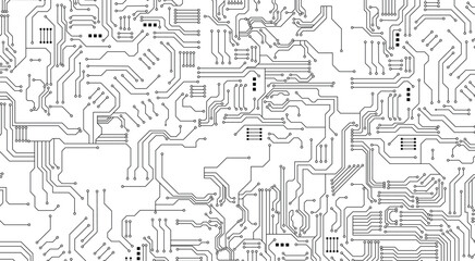 Grey white Abstract technology background, Hi tech digital connect, communication, High technology concept. 