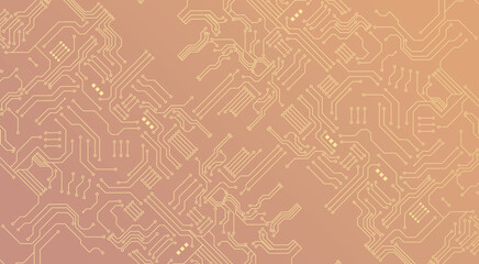Circuit board abstract background. Vector futuristic illustration.