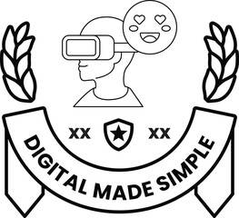 A man wearing a virtual reality headset is smiling