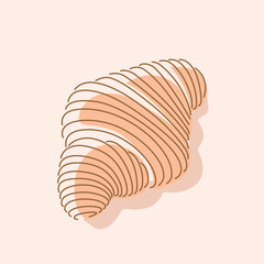 croissants vector graphic design. croissants vector illustration