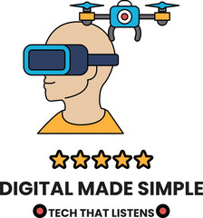 A man wearing a virtual reality headset