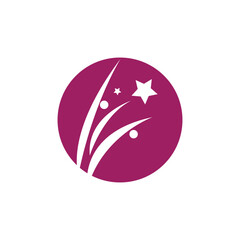 Firework star logo vector and symbol design