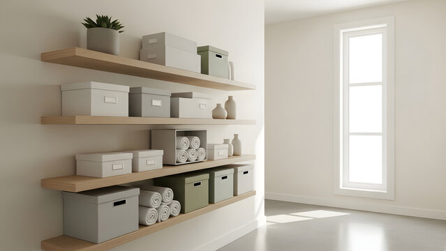 Organizing and decluttering home Stylish shelving solutions for a neat and tidy living space - RJ Whisk