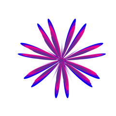 abstract colorful flower