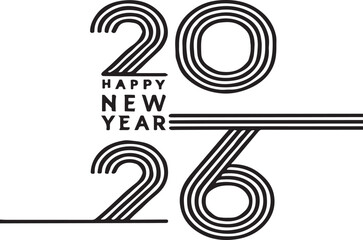 Obraz premium Happy New Year 2026