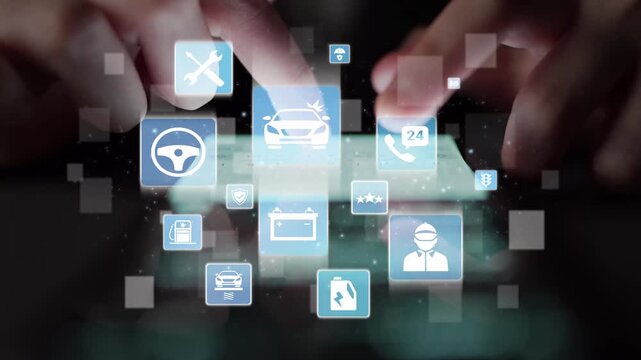 Car service and insurance provide vehicle maintenance, car insurance coverage claim app, and safety. Mobile car service and insurance, cost estimate, driver user gain confidence and protection. Funnel