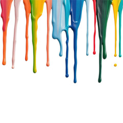colorful paint splashes