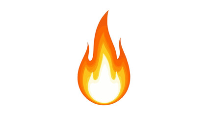 Ignite Your Creativity A Fiery Vector Graphic of a Bright Flame