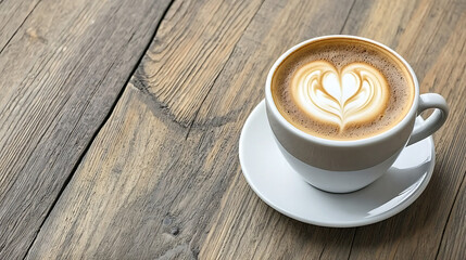 Crafting artisan coffee hearts cozy  close-up photography rustic setting barista artistry concept