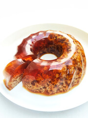 Sweet Brown Indonesian Pudding Caramel Flavor Delight