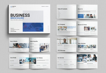 Business Brochure Template Design Layout Landscape