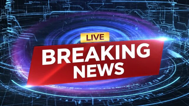Live Breaking News broadcast with dynamic graphics and urgent announcements for fast-paced news cycles and global updates, ensuring real-time awareness