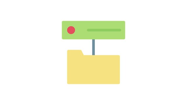File folder icon representing document organization and storage.