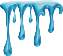 3D Water Liquid Drop Illustration Isolated high quality