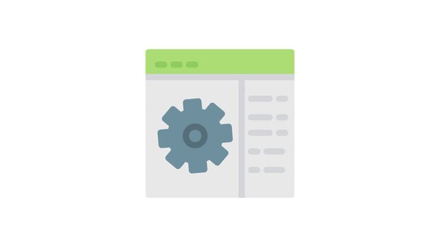 Gear wheel icon displayed on a computer screen, symbolizing settings or mechanical functions.