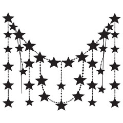 set of decorative elements for design vector silhouette