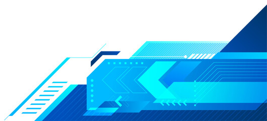 Abstract blue geometric speed technology futuristic design background vector illustration.