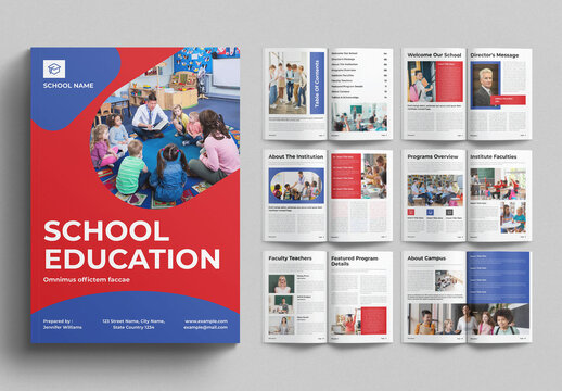 Education Brochure Template Design Layout