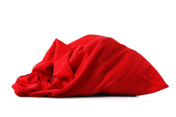 Full Santa Claus bag isolated on white background