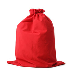 Full Santa Claus bag isolated on white background