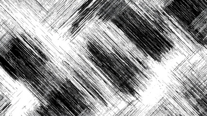 Obraz premium Distressed black and white diagonal lines for grunge background texture