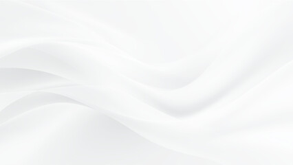 Elegant White Background with Abstract Waves for Modern Design Projects