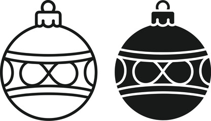 Two black bow icons detailed design elegant shapes on — Outline, silhouette, and on transparent background. EPS 10.