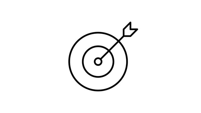 A red target with a single arrow perfectly positioned in the center, symbolizing precision and focus.