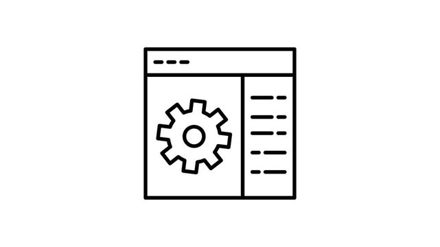 Gear wheel icon displayed on a computer screen, symbolizing settings or mechanical functions.