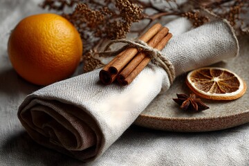 Culinary delights in a cozy kitchen close-up on seasonal elegance and warm food arrangement