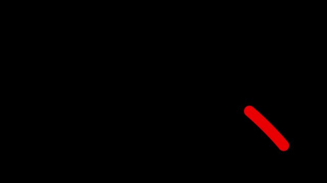 4k - Red colored 13 Clear set hand drawn bundle arrow marks, highlighter elements, circle, question mark, square. for presentation, editing. alpha channel black.