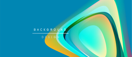 Abstract fluid shapes, vibrant colors, modern design. Gradient blends create dynamic visual impact. Background element for digital projects.