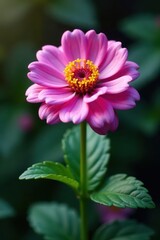 Obraz premium Intricate details of a single cineraria flower , purple, vibrant, texture