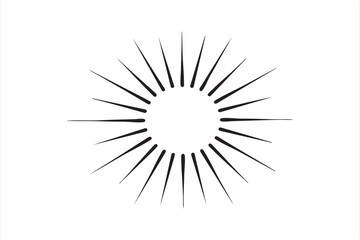 Obraz premium Sunburst ray artwork for luminous UI elements and striking visuals