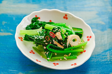 簡単　小松菜のお吸いもの和え