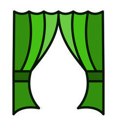 curtains icon vector design template simple and modern
