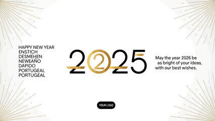 Happy New Year 2025 Celebrating the Future and Embracing New Beginnings with Optimism and Hope © Mugi