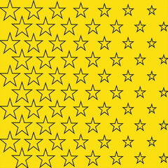 Vector star Shapes Geometric Technology Extreme Sports Abstract Background. black and yellow Retro Simple Pattern Backdrop