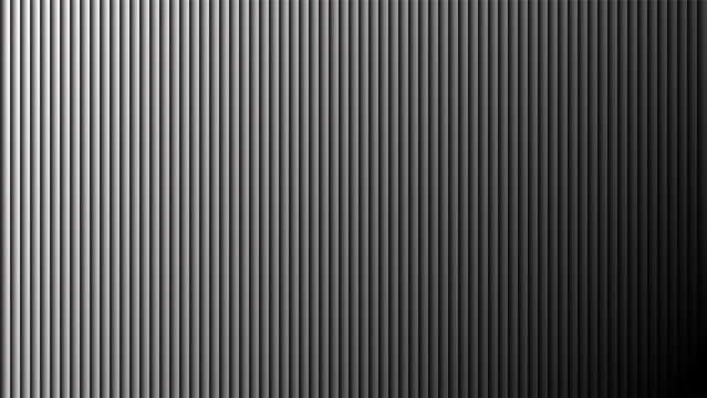 Vertical gradient lines background creating a modern metallic effect from light gray to deep black for contemporary design