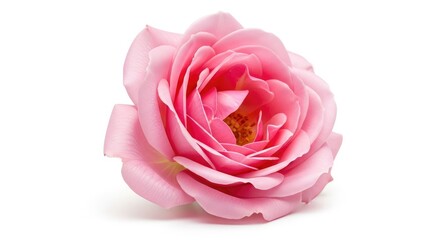 Elegant pink rose blossom awaits your design, conveying romance and delicate beauty, perfect for heartfelt greetings and sophisticated floral arrangements